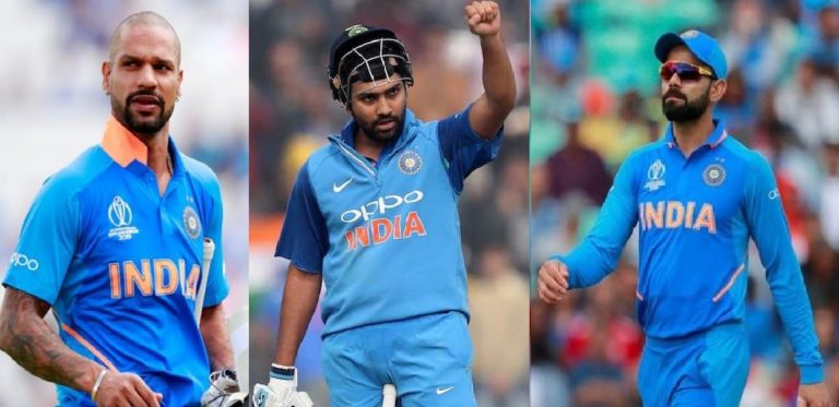 Rohit sharma, virat kohli and shikhar dhawan