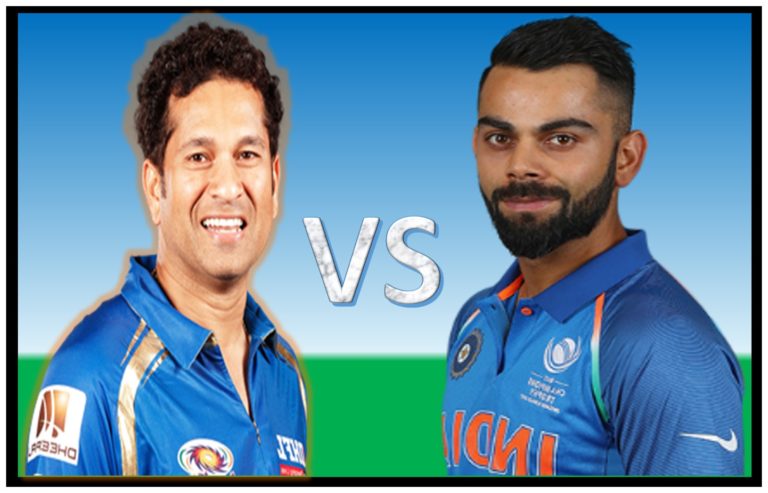 sachin vs virat | विराट कोहली ने तोड़ा सचिन का रिकॉर्ड बनाये सबसे तेज 26000 रन | विराट कोहली ने बनाए सबसे तेज 26000 रन | Sachin vs virat: Who is the ultimate King of cricket, 10 key differences- comparison with stats | Sachin Tendulkar vs Virat Kohli