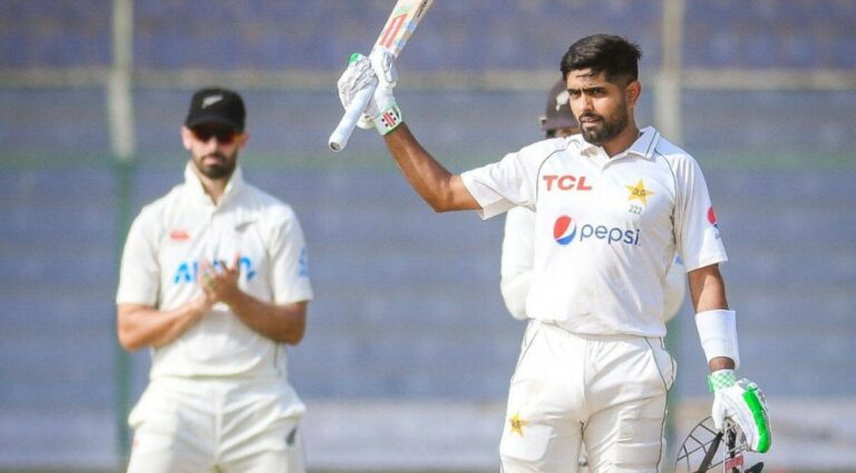 Babar Azam samsh century: PAK vs NZ 1st test 2022 scorecard