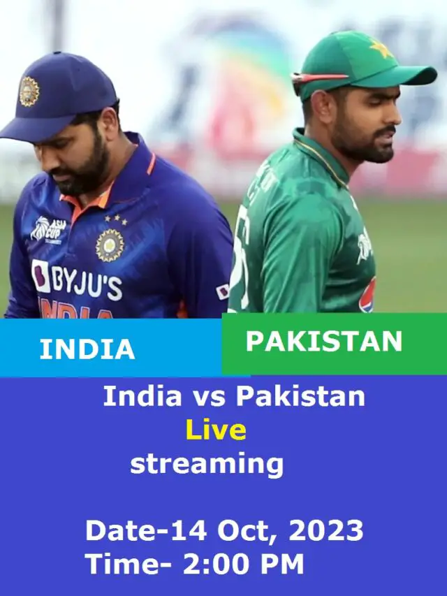 India vs Pakistan Live Streaming | India vs Pakistan Dream11 Prediction
